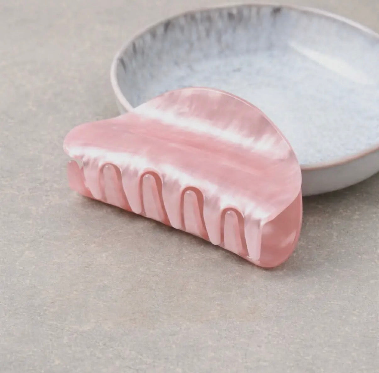 Pink Pearlescent Claw Clip