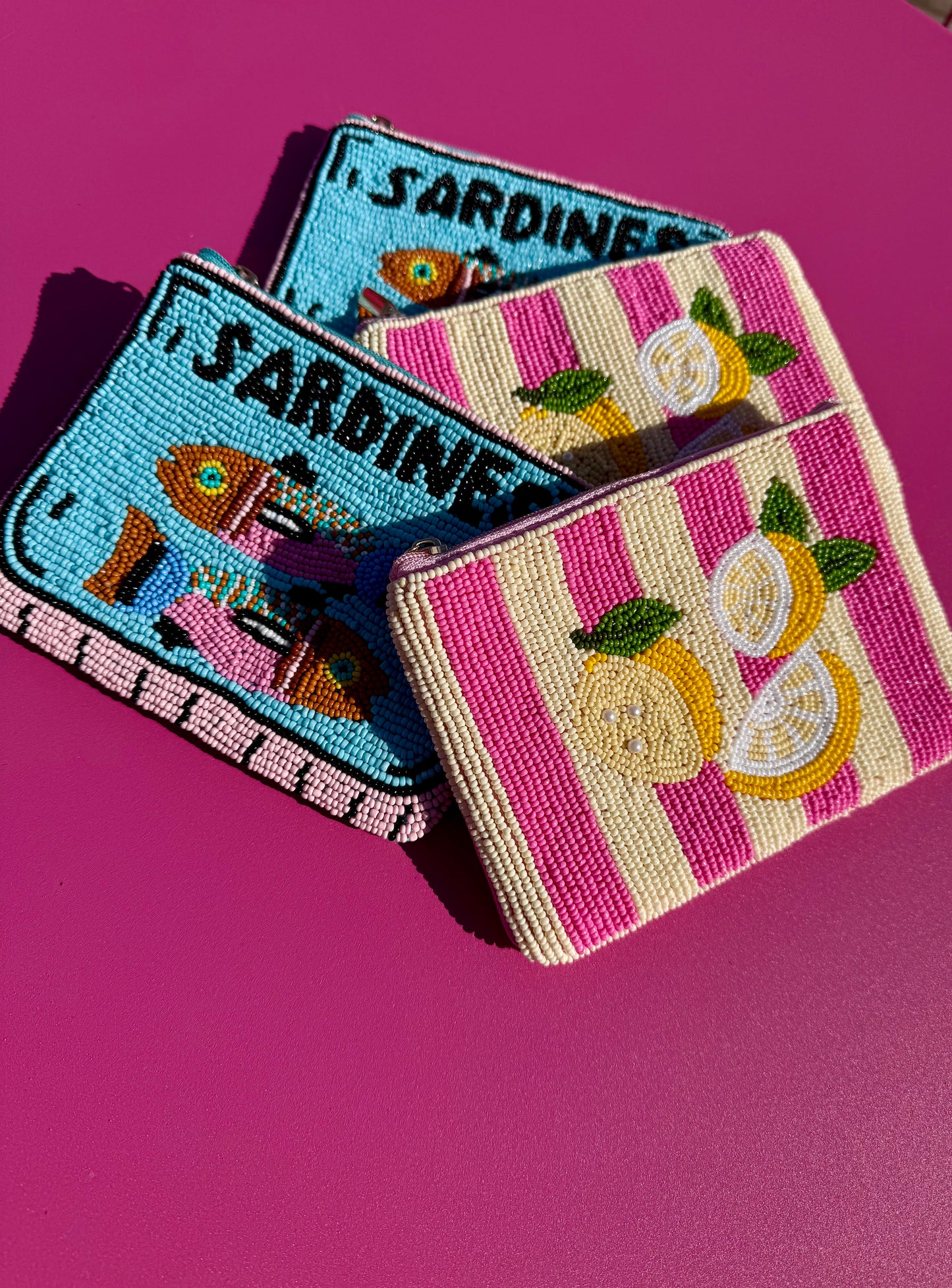 Sardine Beaded Purse Pouch - Earth Squared