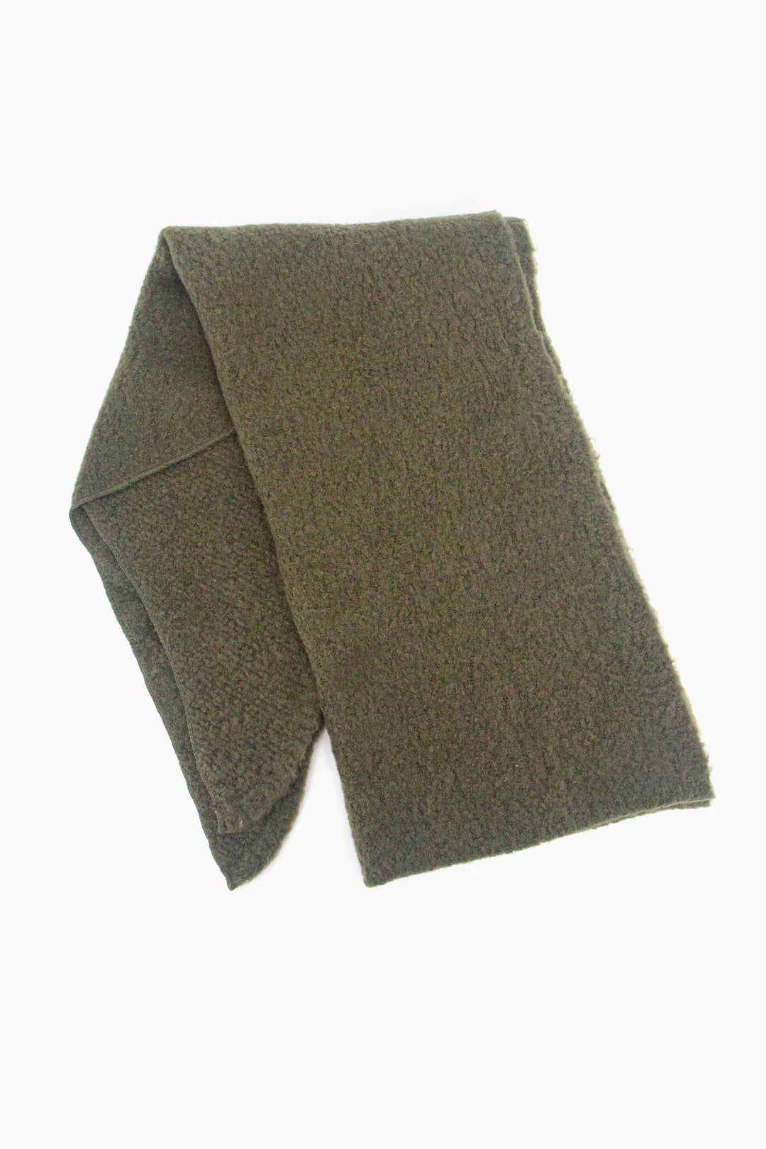 Asymmetric Heavyweight Scarf in Khaki