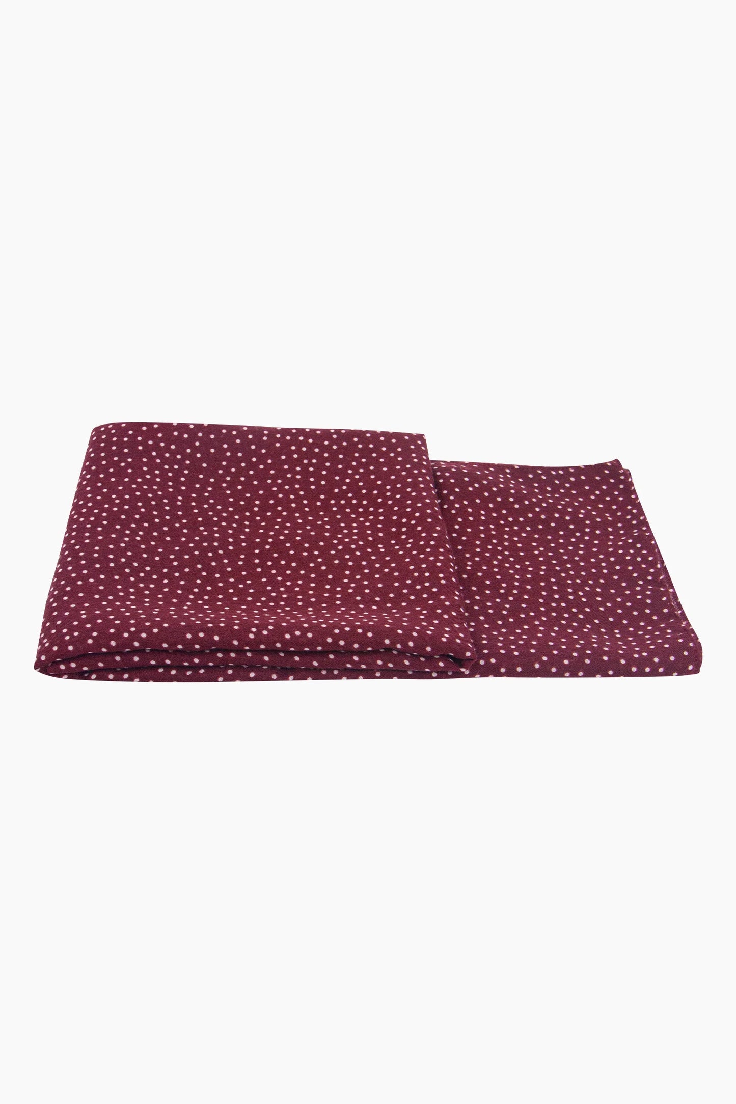 Spotted Lightweight Transitional Scarf in Wine