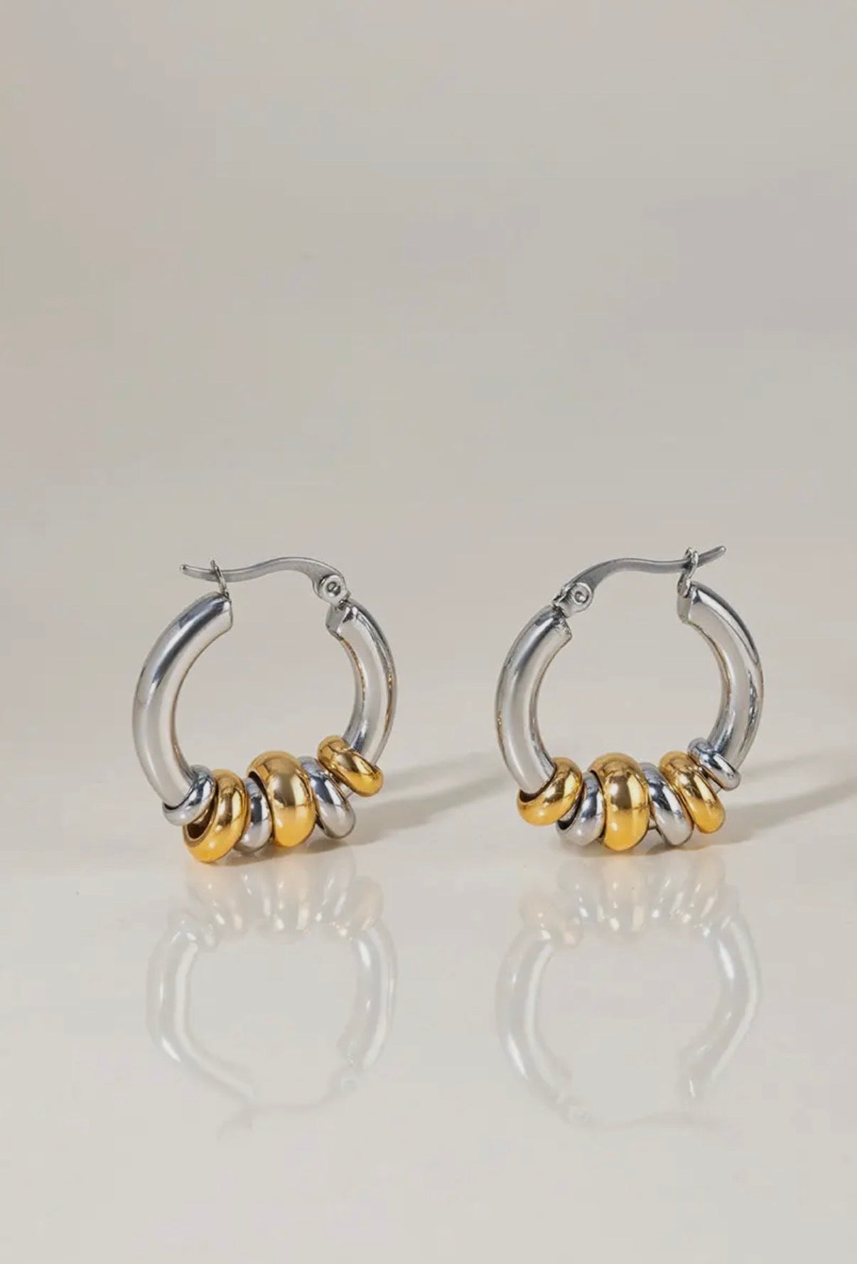 Mix Metal Ring Hoops - NOSTRUM