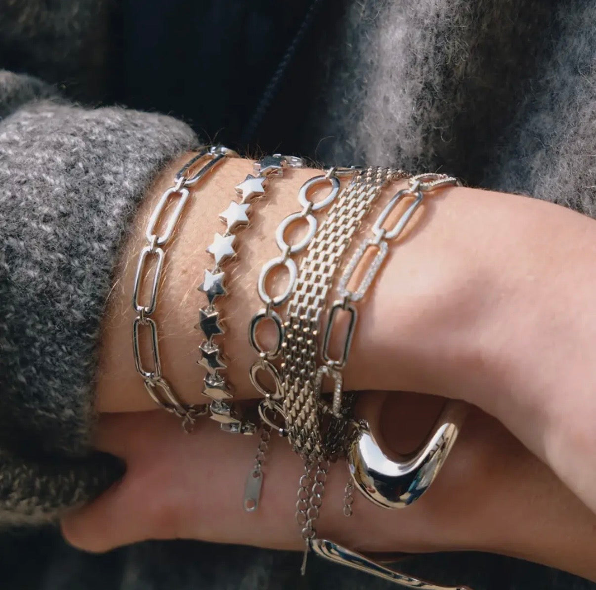 Star Chain Bracelet in Silver - NOSTRUM