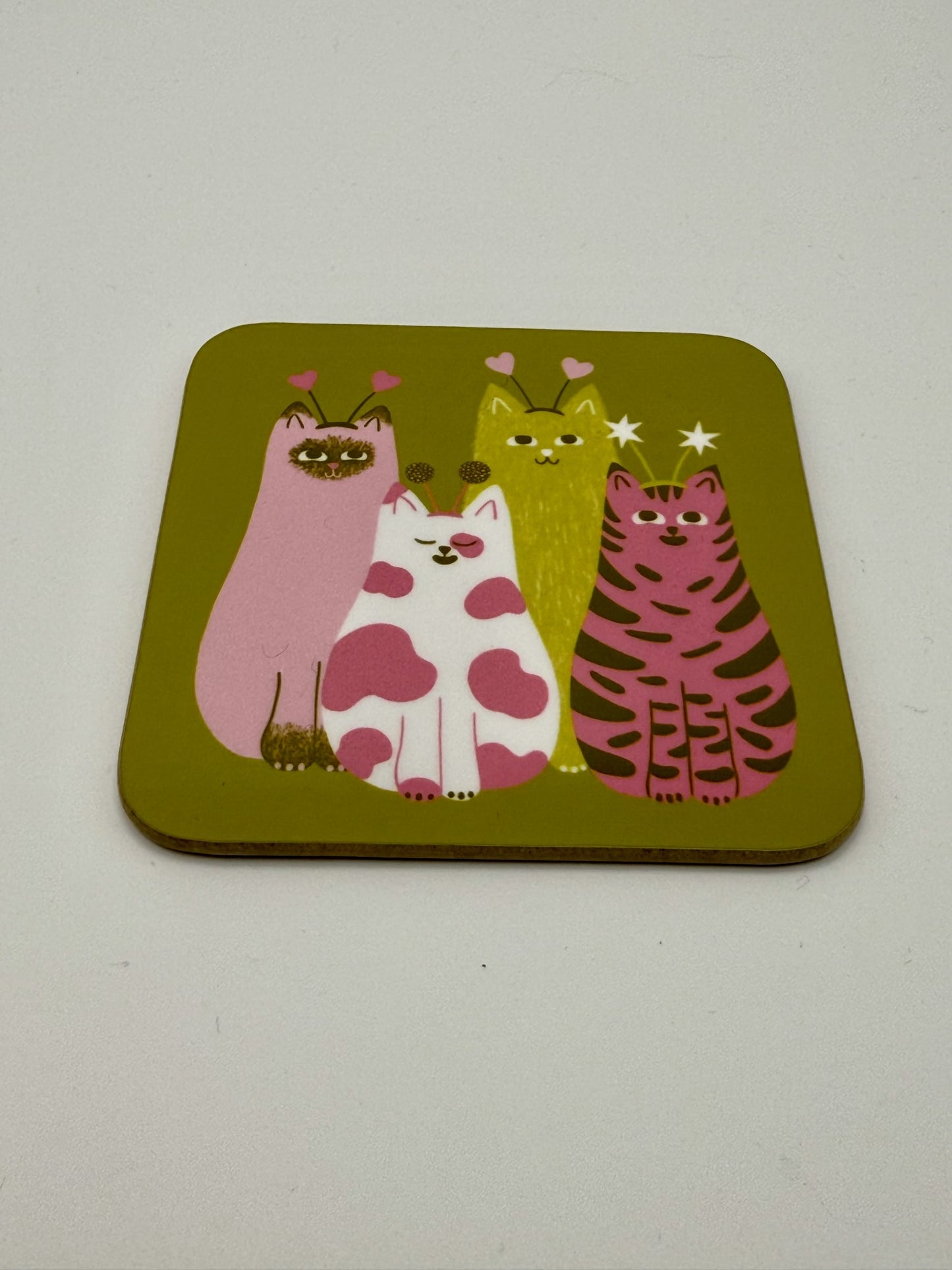 Deely Bopper Cat Coaster - Lucy Maggie Designs