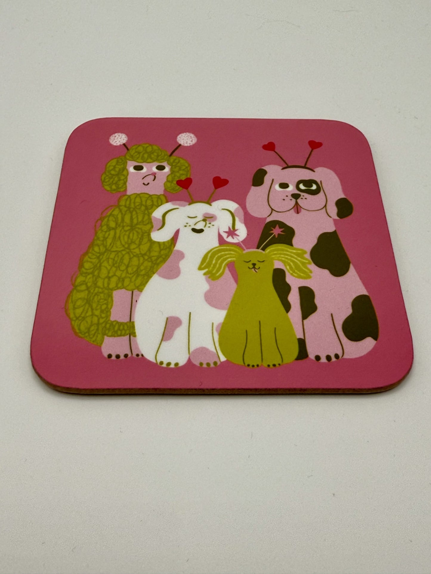 Deely Bopper Dog Coaster - Lucy Maggie Designs