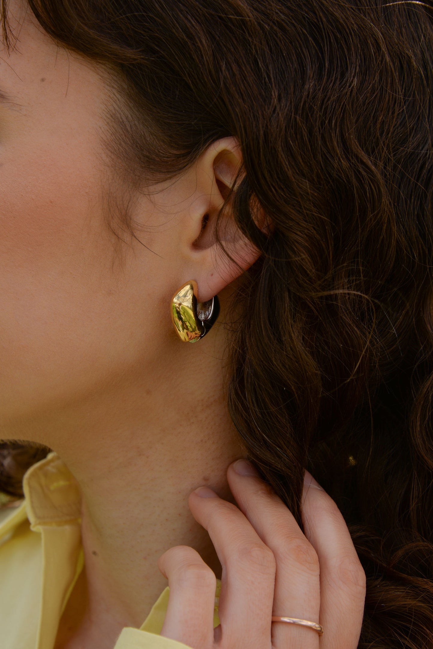 Statement Two-Tone Earrings - My Doris