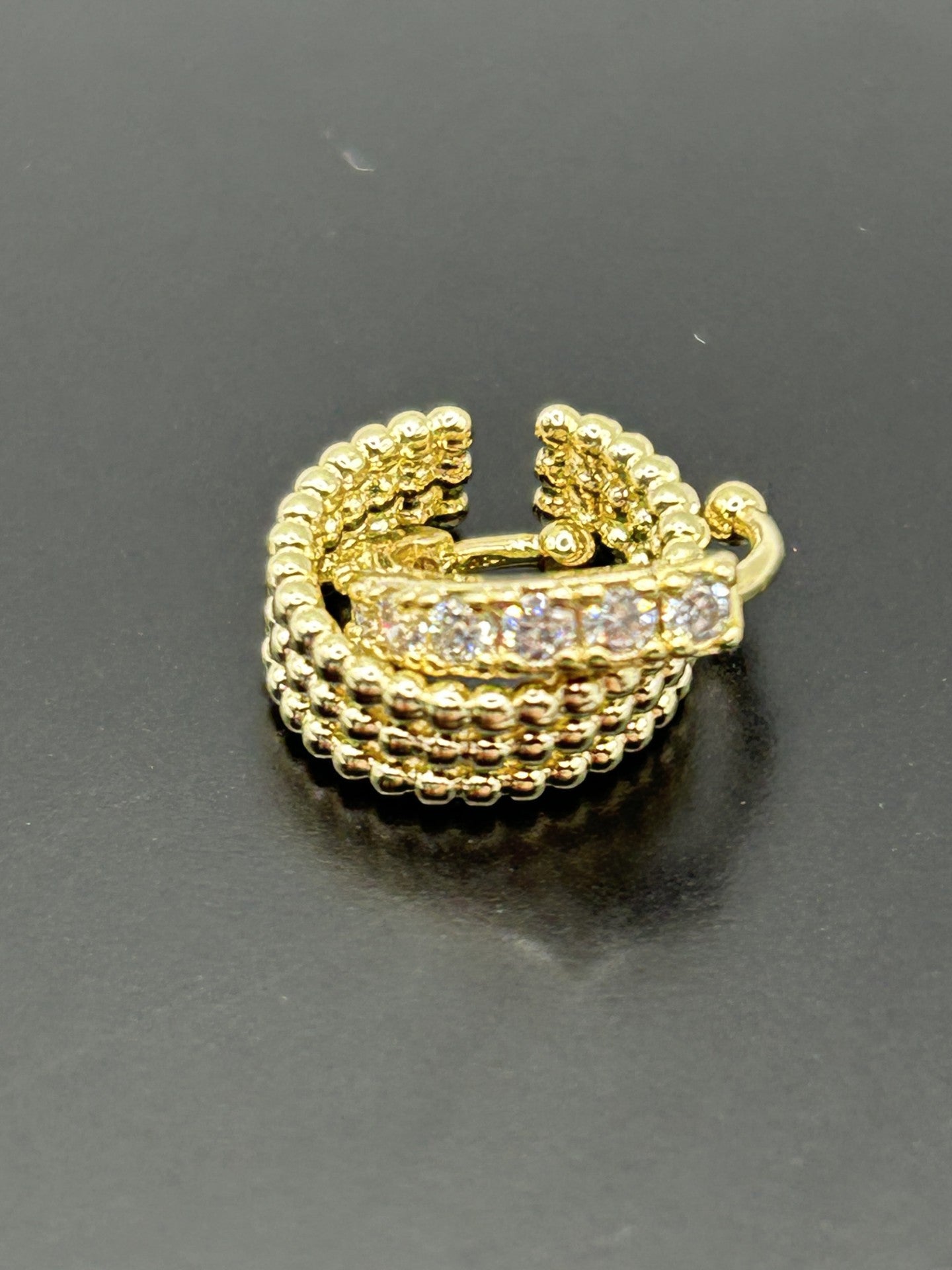 Anna Ear Cuff with CZ setting - 14ct Gold Plated