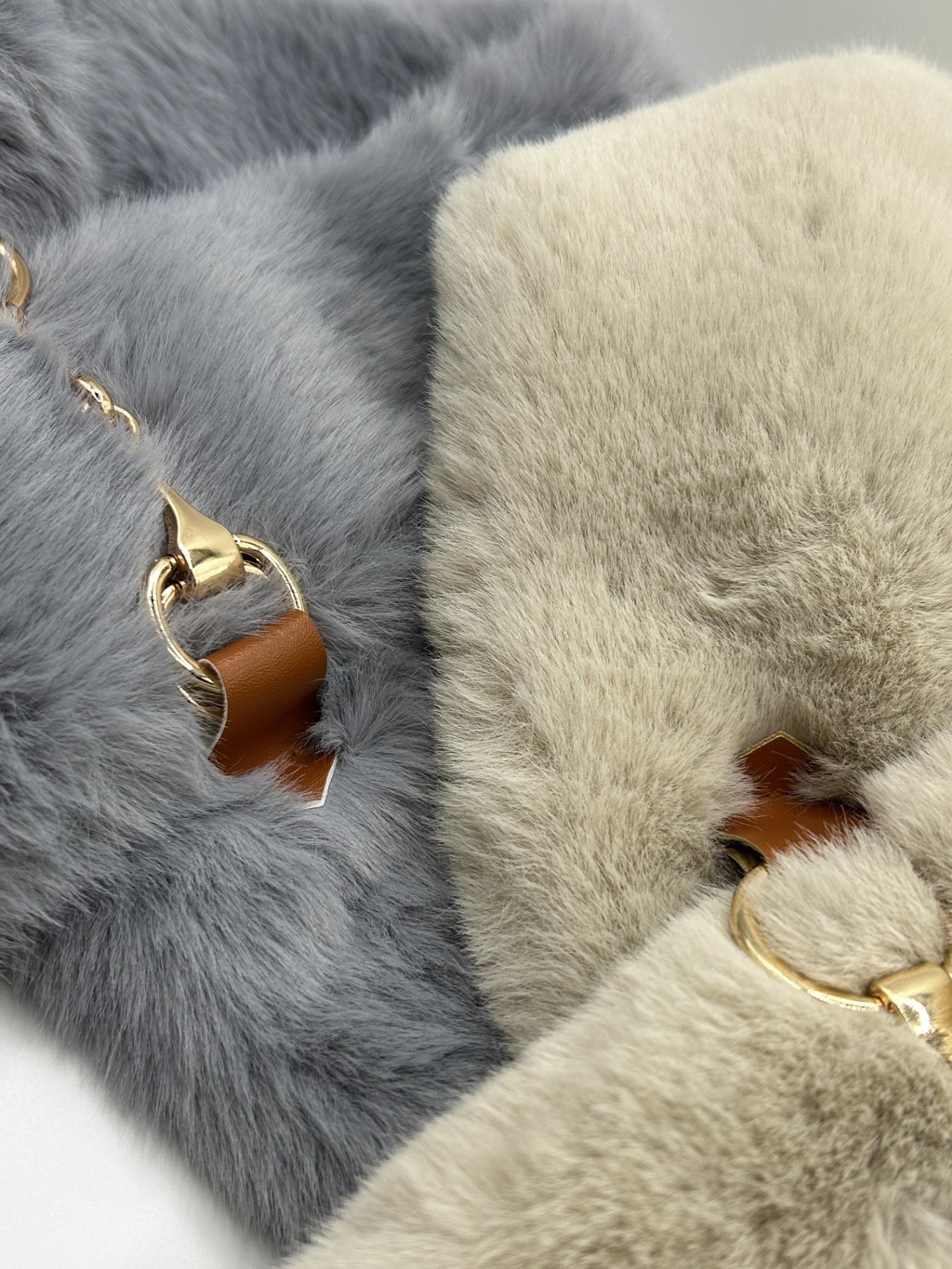 Faux Fur Collar - Grey