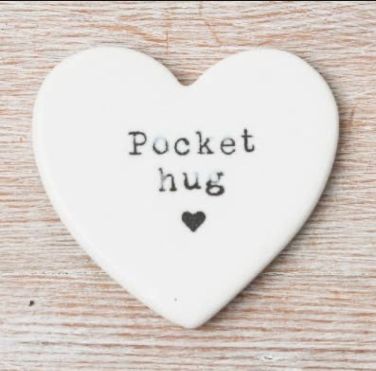 Pocket Hug Porcelain Heart