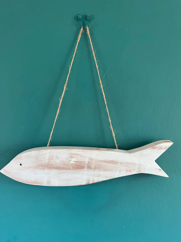 Rustic Handcrafted Wooden Fish Wall Decor - Reclaimed & Rustic Woodcraft