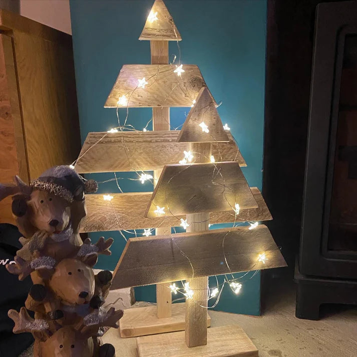 Rustic Minimalist Wooden Christmas Trees - Reclaimed & Rustic Woodcraft