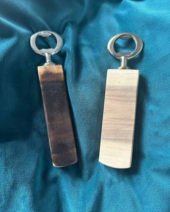 Rustic Wooden Handle Bottle Opener - Reclaimed & Rustic Woodcraft