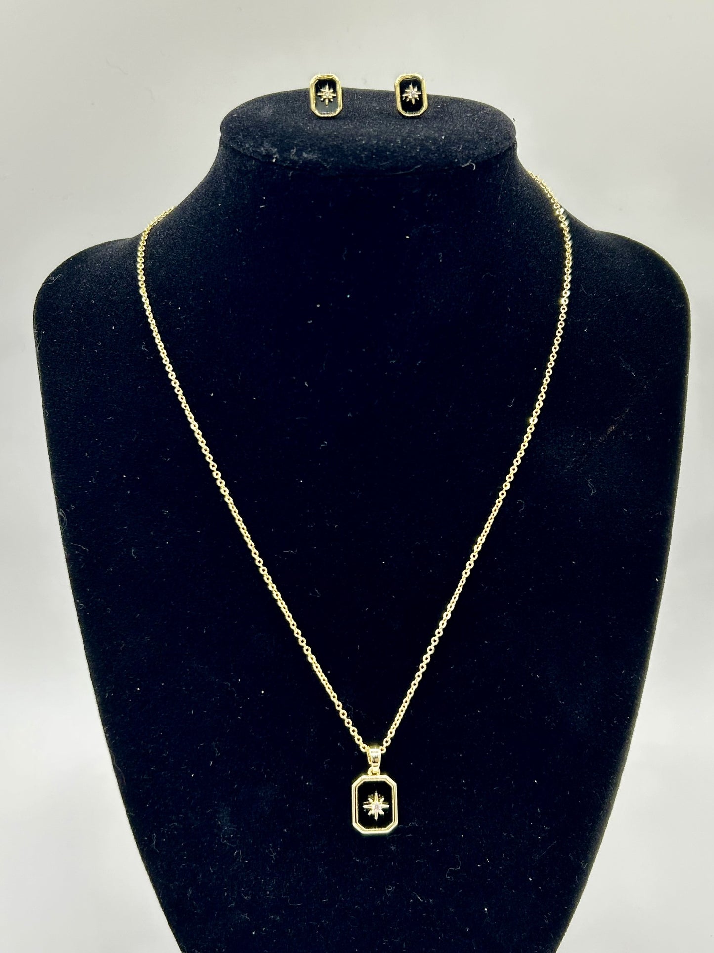 Midnight Star Earrings - 14ct Gold Plated