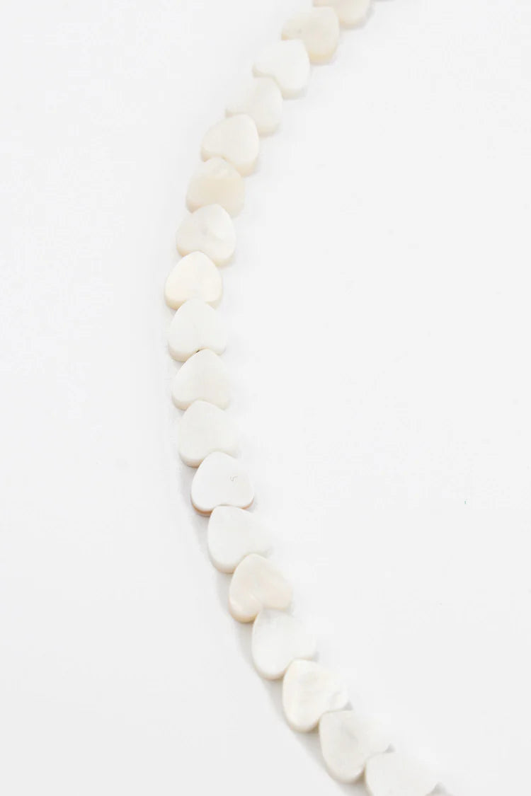 Mother of Pearl Heart Necklace - My Doris