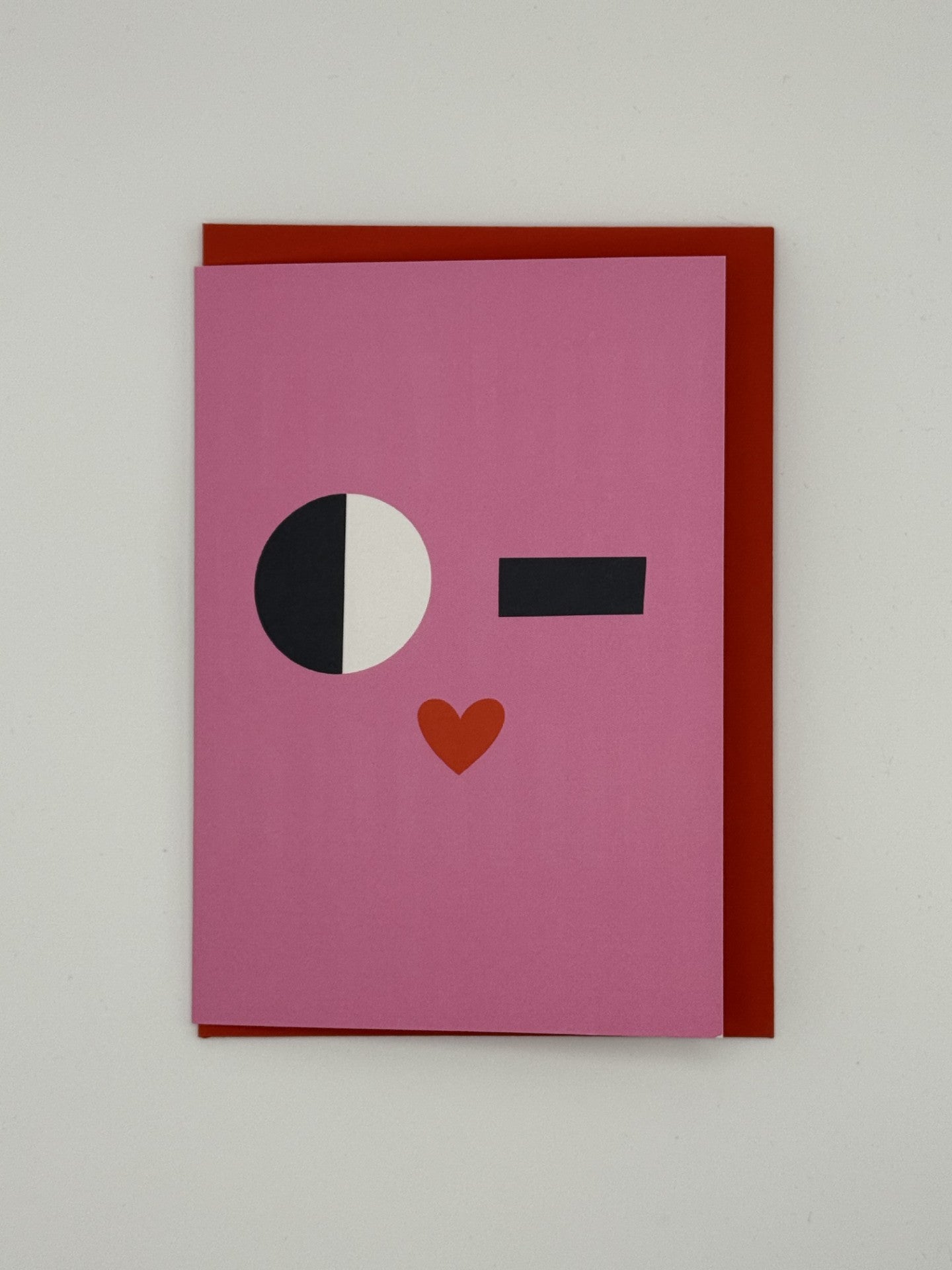 Winking Face Card - Lucy Maggie Designs