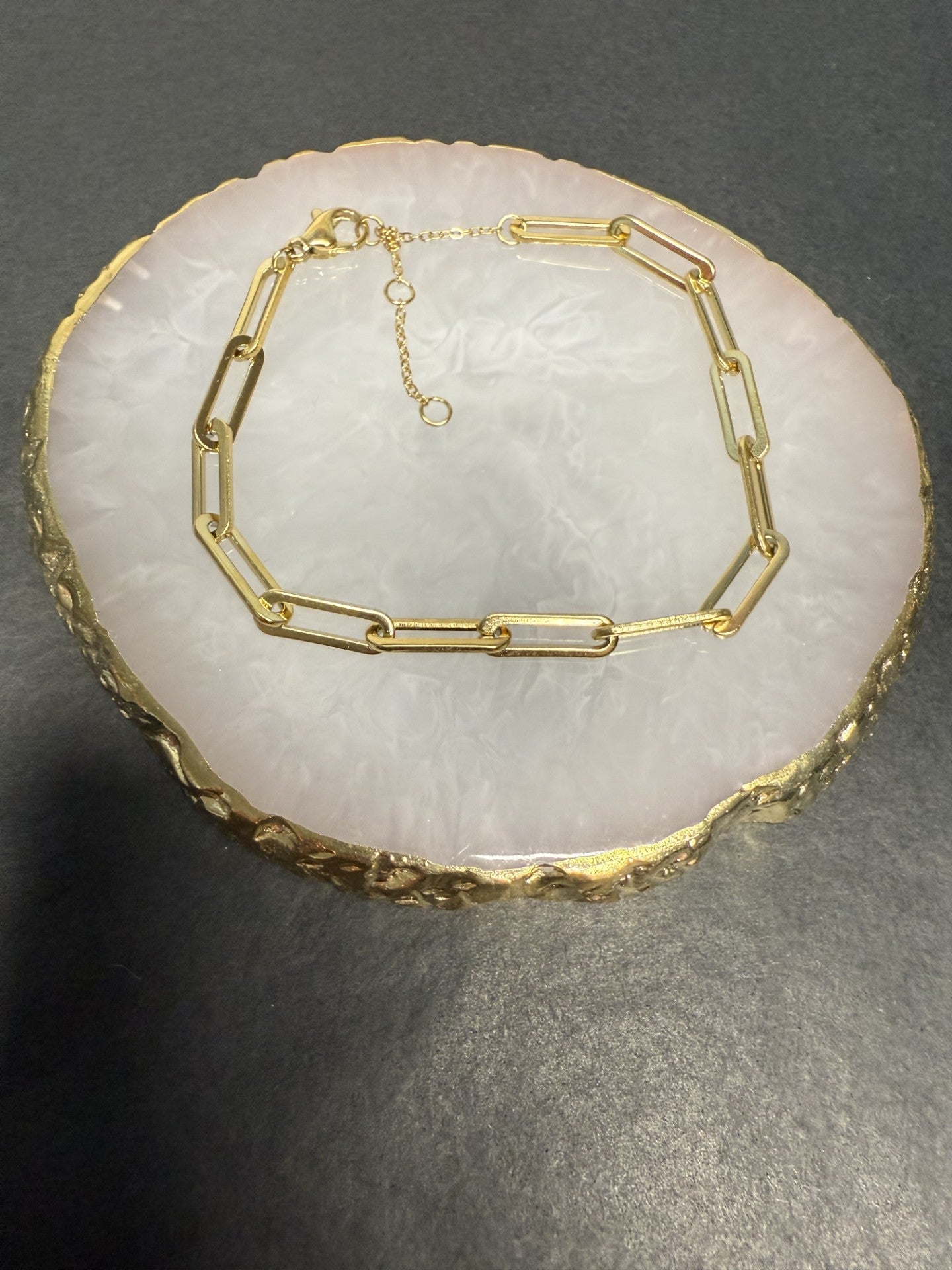 Frazier Paperclip Chain Bracelet in Gold - NOSTRUM