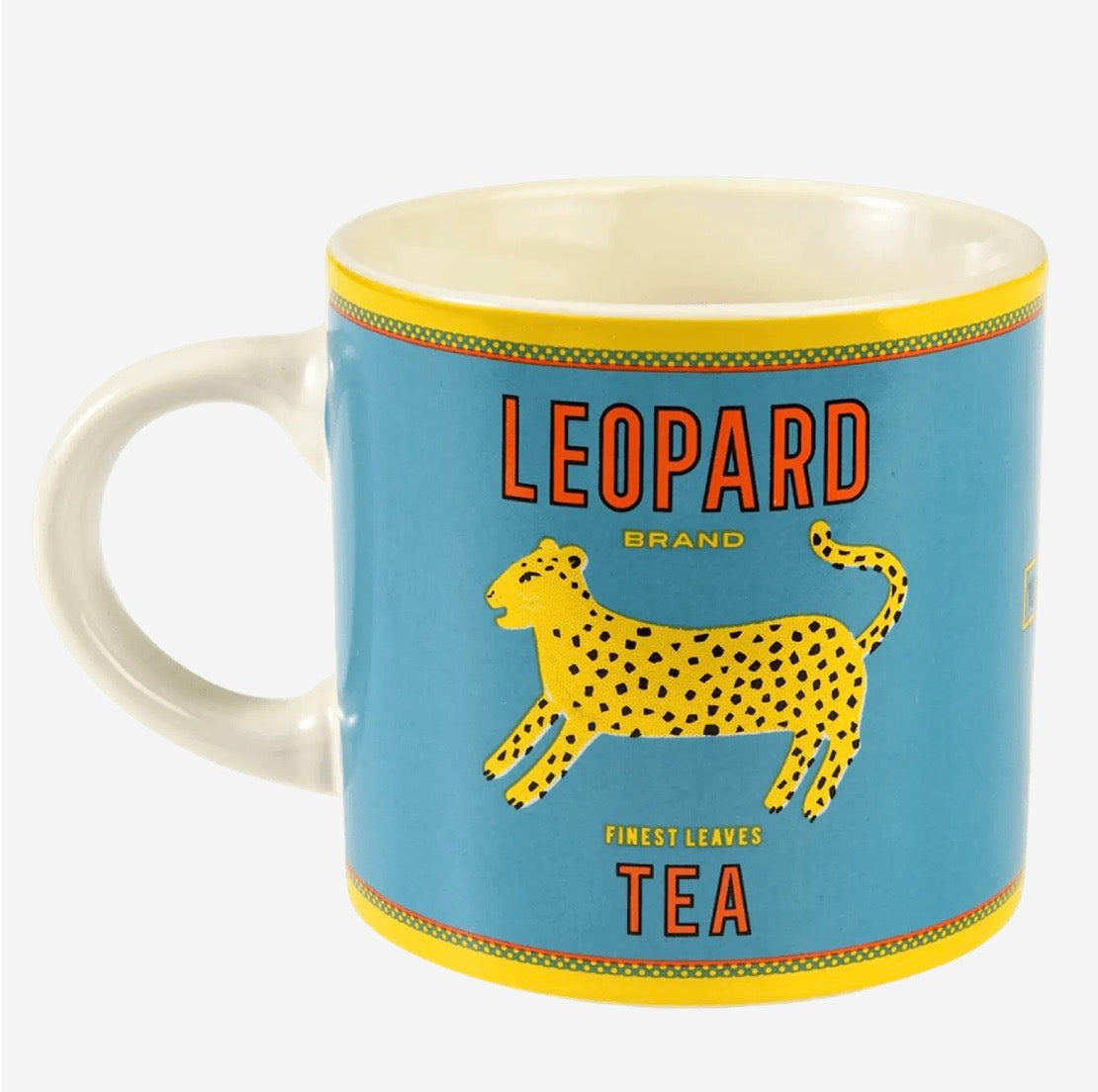 Vintage Style Leopard Ceramic Mug - Rex London