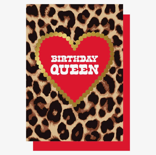 Birthday Queen in Leopard Print - Lucky Ink