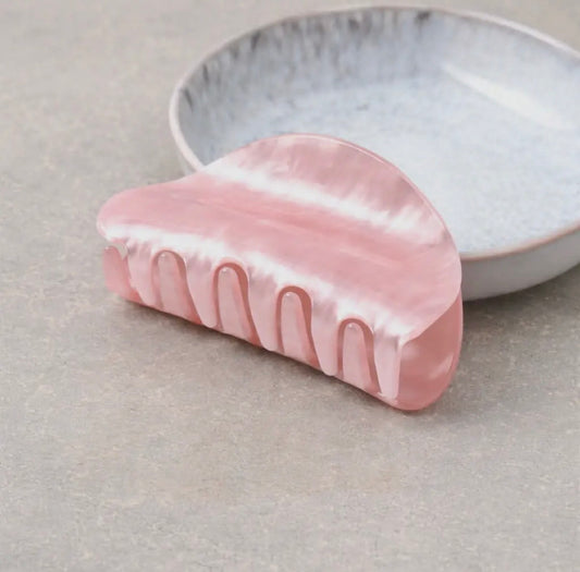 Pink Pearlescent Claw Clip