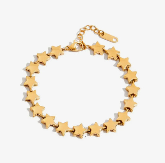 Star Chain Bracelet in Gold - NOSTRUM