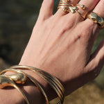 Cupids Heart Open Wrap Ring in Gold - NOSTRUM