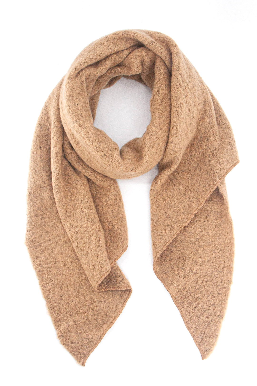 Asymmetric Heavyweight Scarf in Camel