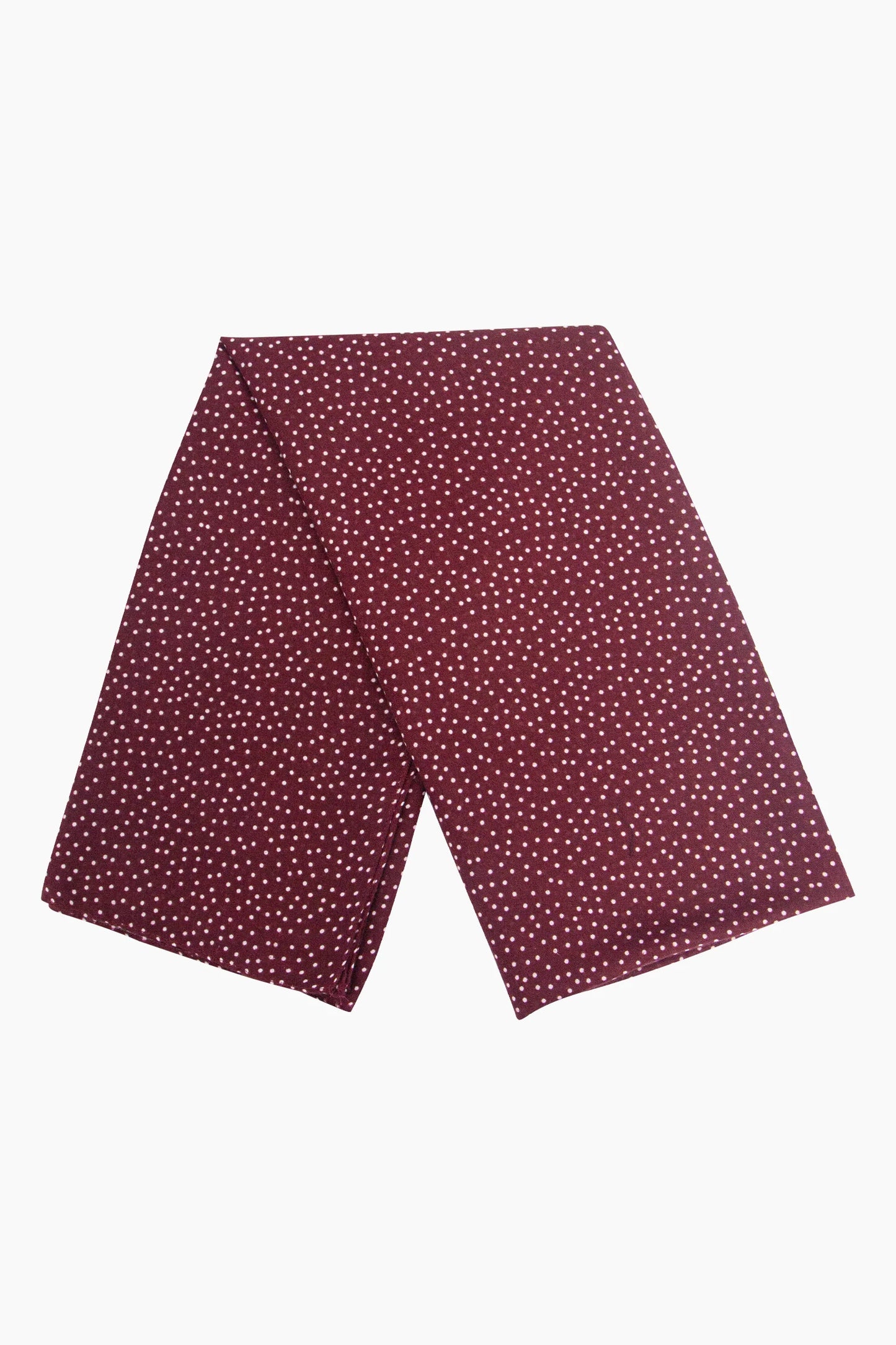 Spotted Lightweight Transitional Scarf in Wine