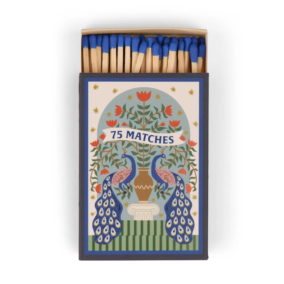 Boxed Matches With Peacock Design - A Dopo