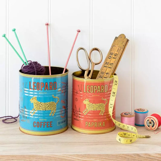 Leopard Design Storage Tins (set of 2) - Rex London