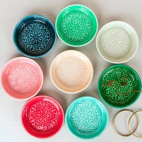 Enamel Trinket Dish Assorted Colours - Rex London