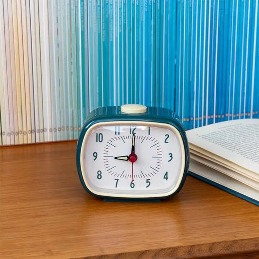 Retro Alarm Clock in Petrol Blue - Rex London