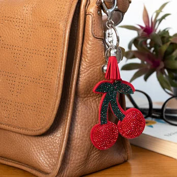 Sparkly Cherry Keyring/Bag Charm - Rex London