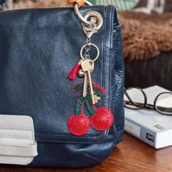 Sparkly Cherry Keyring/Bag Charm - Rex London