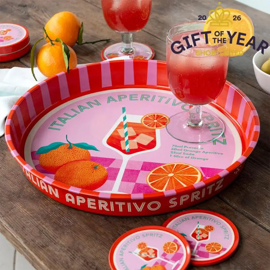 Aperitivo Spritz Round Metal Tray - Rex London