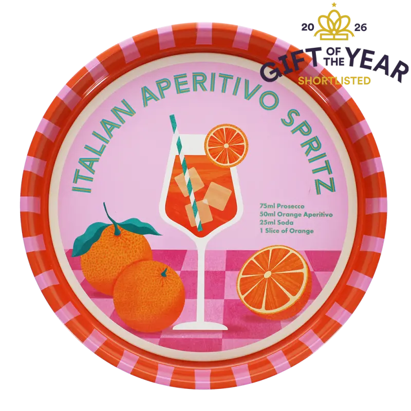 Aperitivo Spritz Round Metal Tray - Rex London