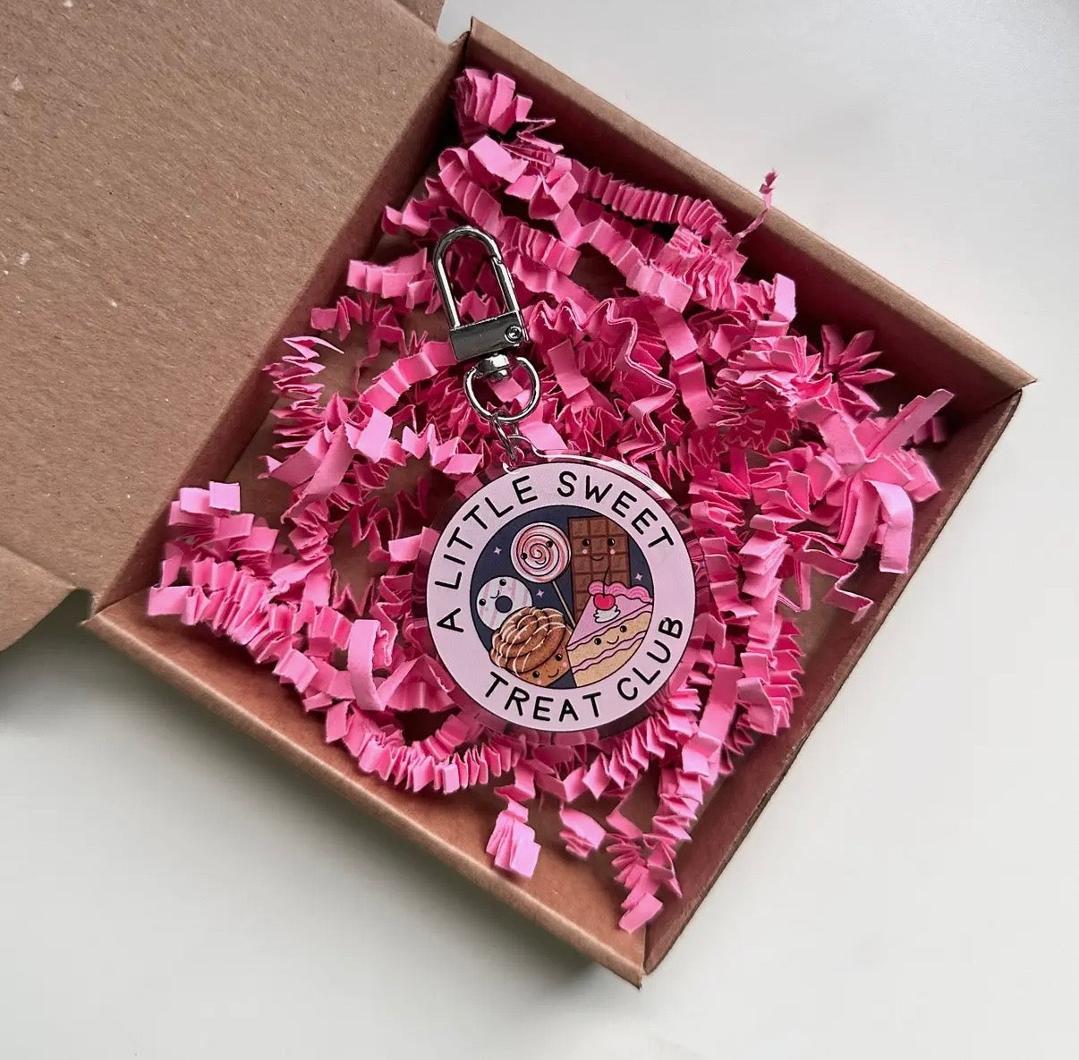 A Little Sweet Treat Club Keyring - Dolly’s Doodles