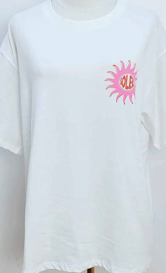 Graphic Print T-Shirt in White