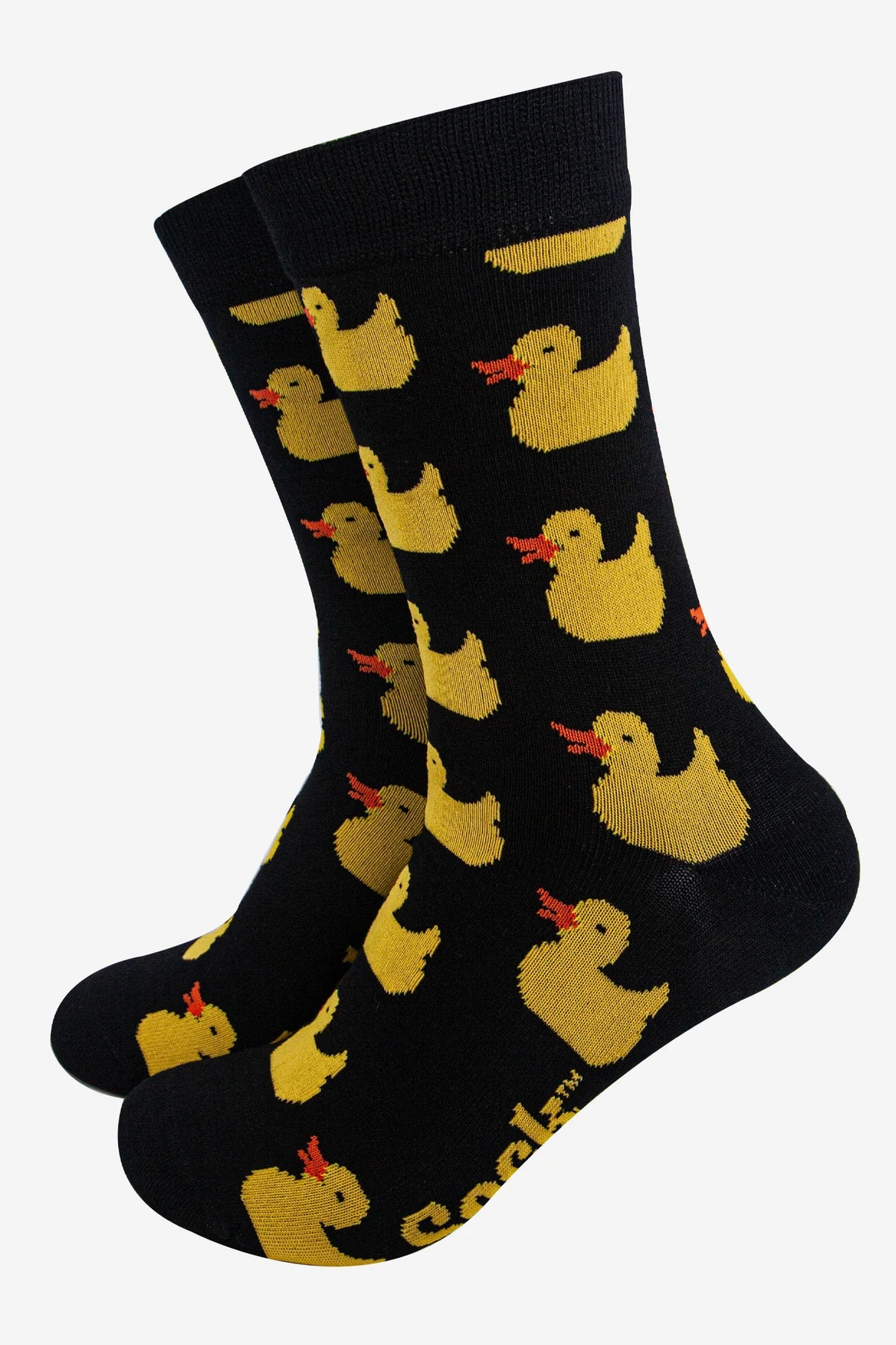 Rubber Duck Socks in Black - Sock Talk