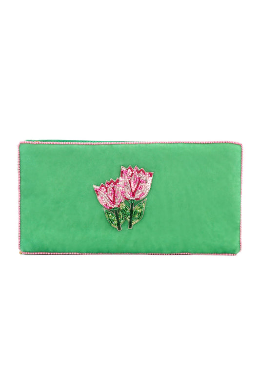 Tulip Beaded Multi-use Pouch - My Doris