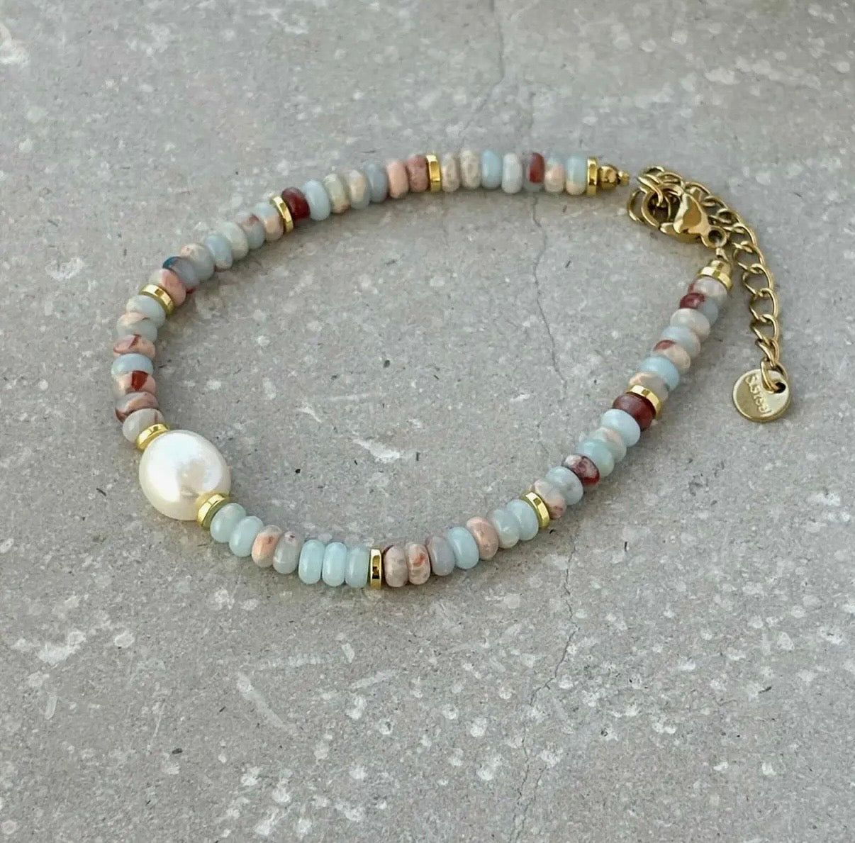 Beaded Bracelet in Sea Spray - NOSTRUM