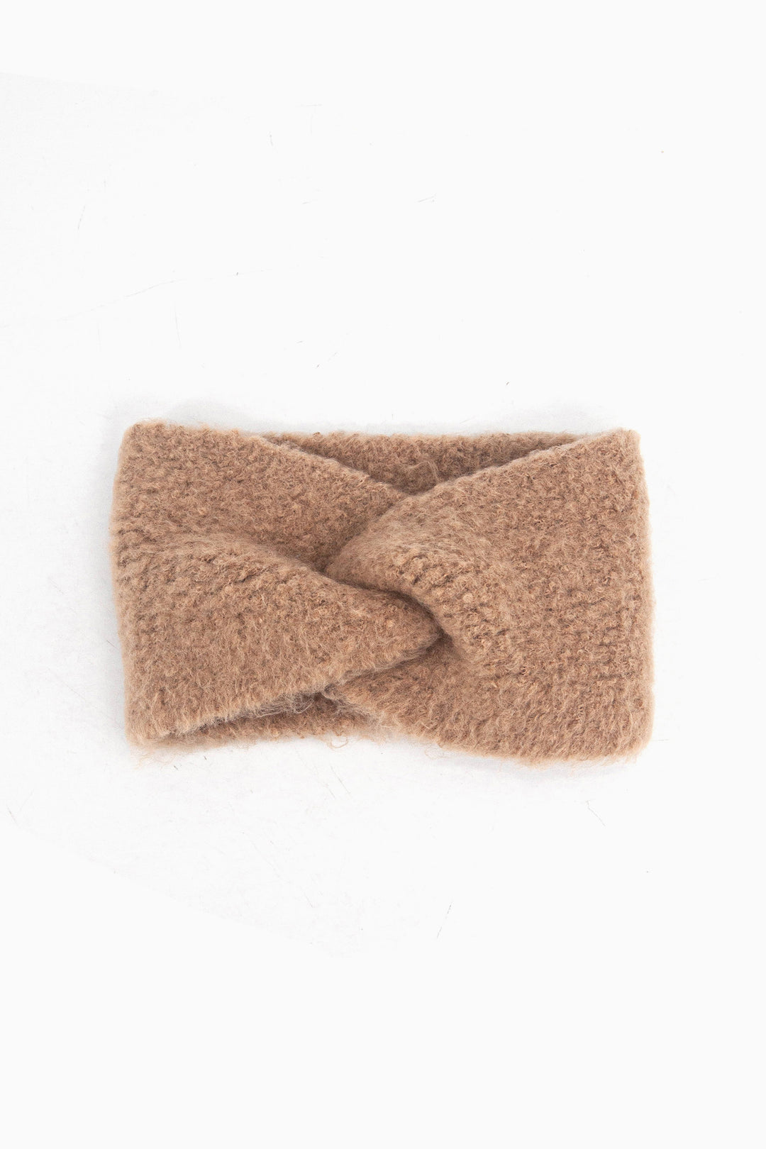 Twist Front Headband in Camel