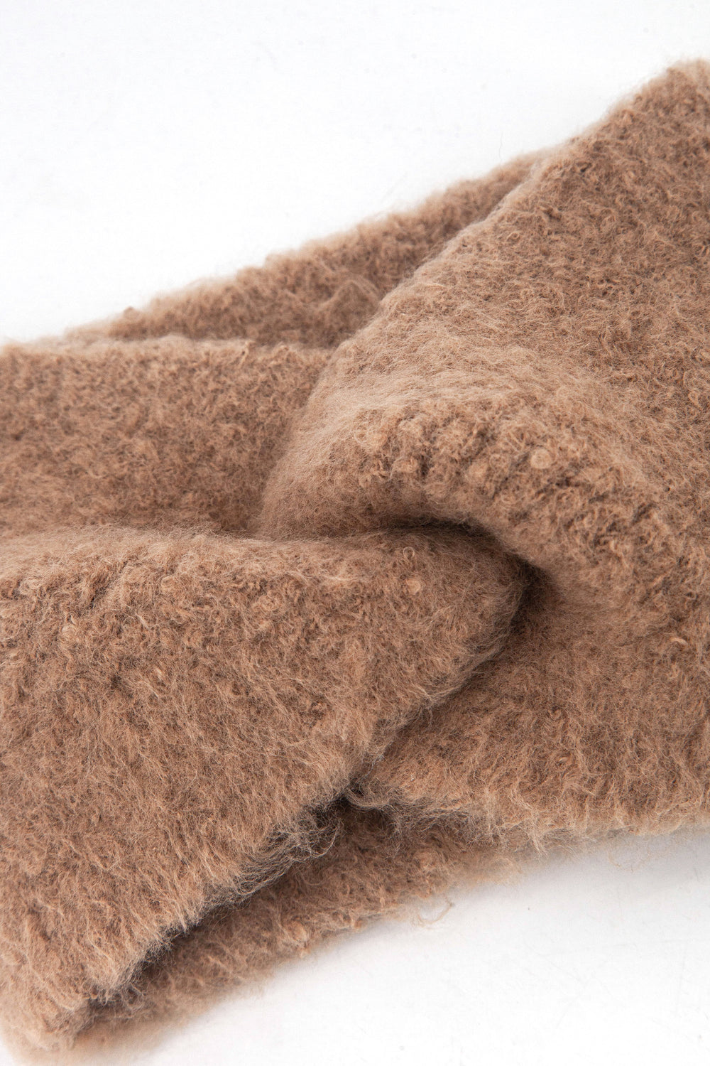 Twist Front Headband in Camel