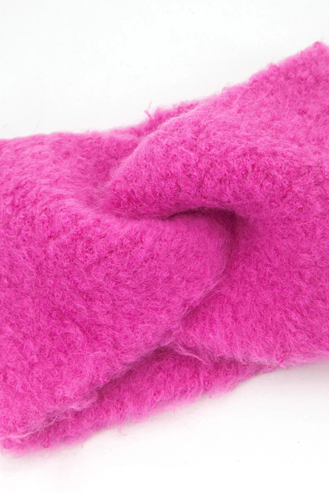 Twist Front Headband in Hot Pink