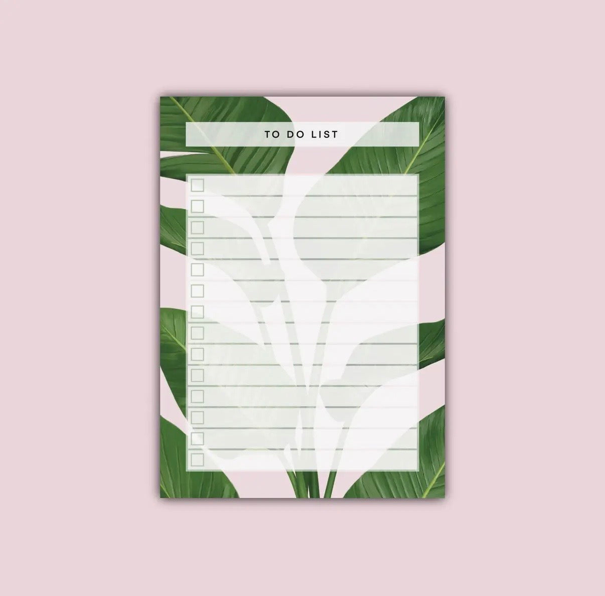 Leaf Print To Do List - Dolly’s Doodles