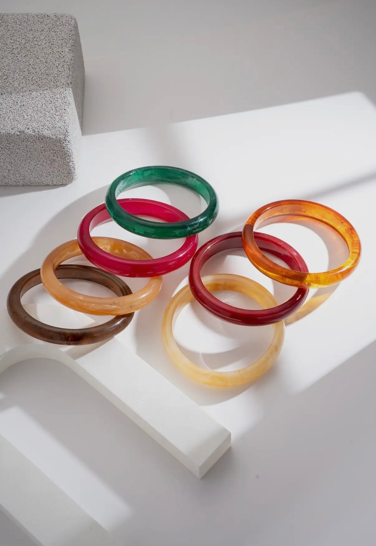 Resin Bangle in Leopard Print