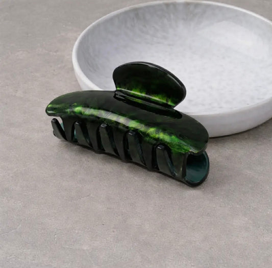 Green Pearlescent Claw Clip