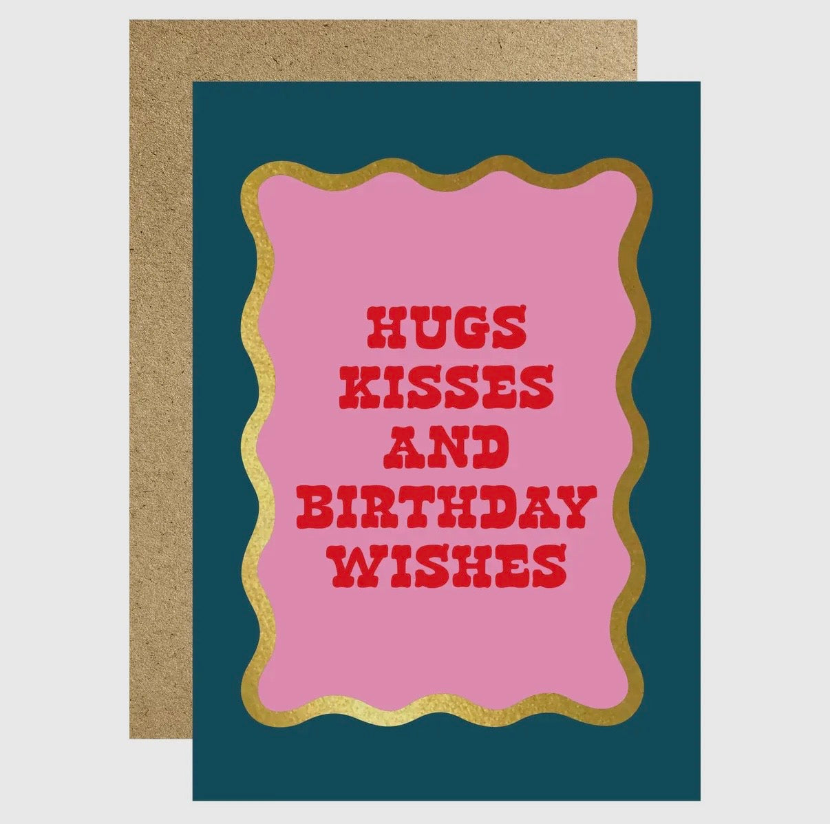 Hugs, Kisses & Birthday Wishes Card - Lucky Ink