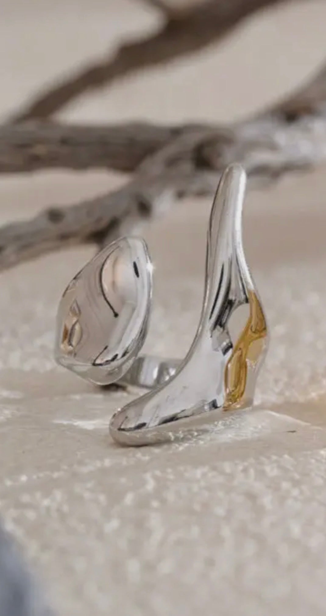 Geometric Ring in Silver - NOSTRUM