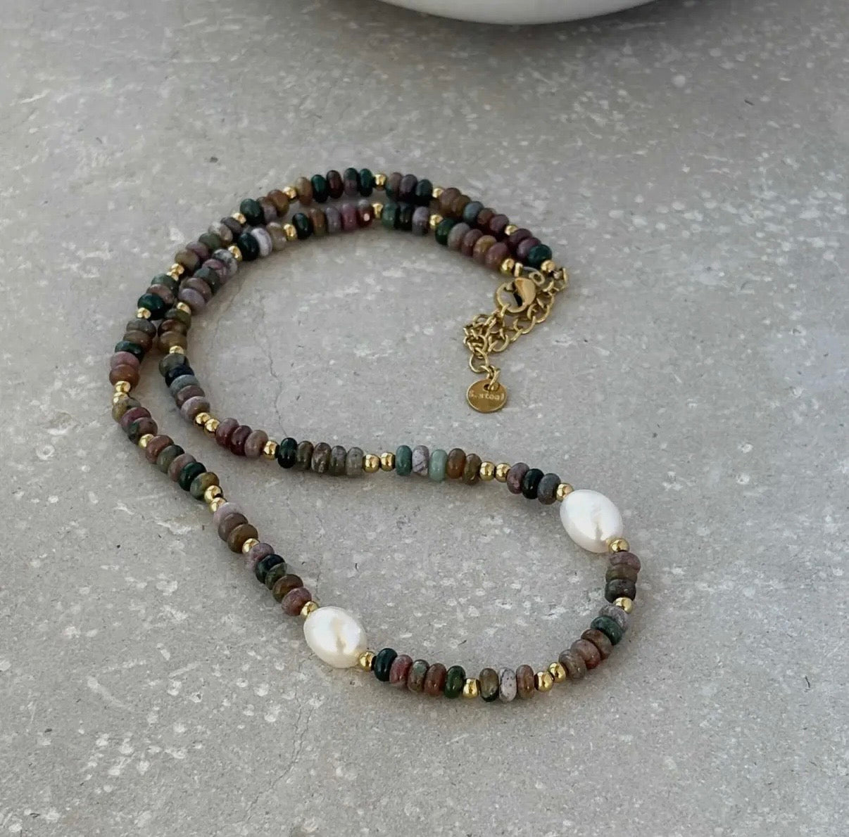 Earth Toned Beaded Necklace - NOSTRUM