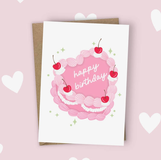 Happy Birthday Cake Card - Dolly’s Doodles