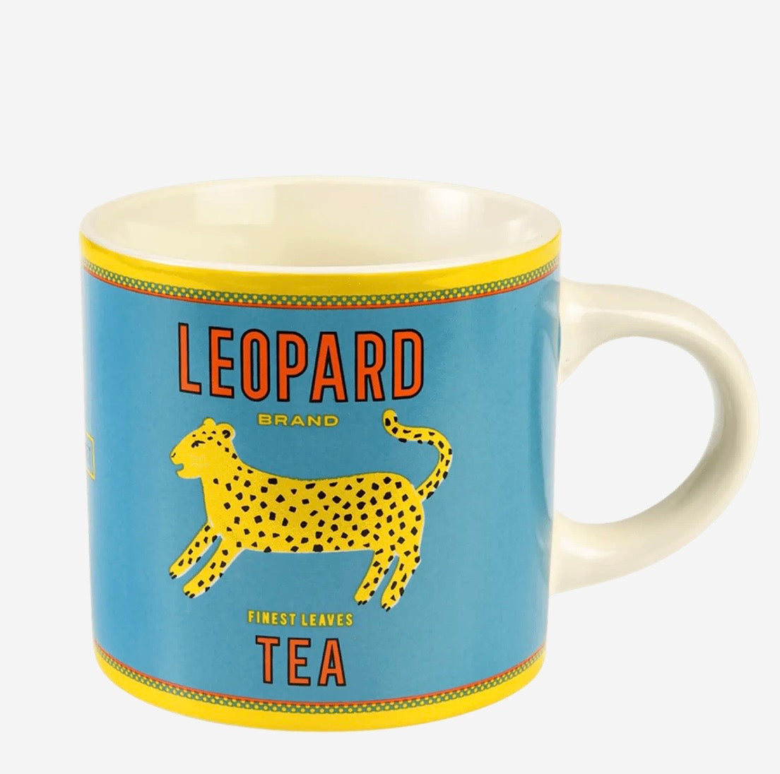 Vintage Style Leopard Ceramic Mug - Rex London